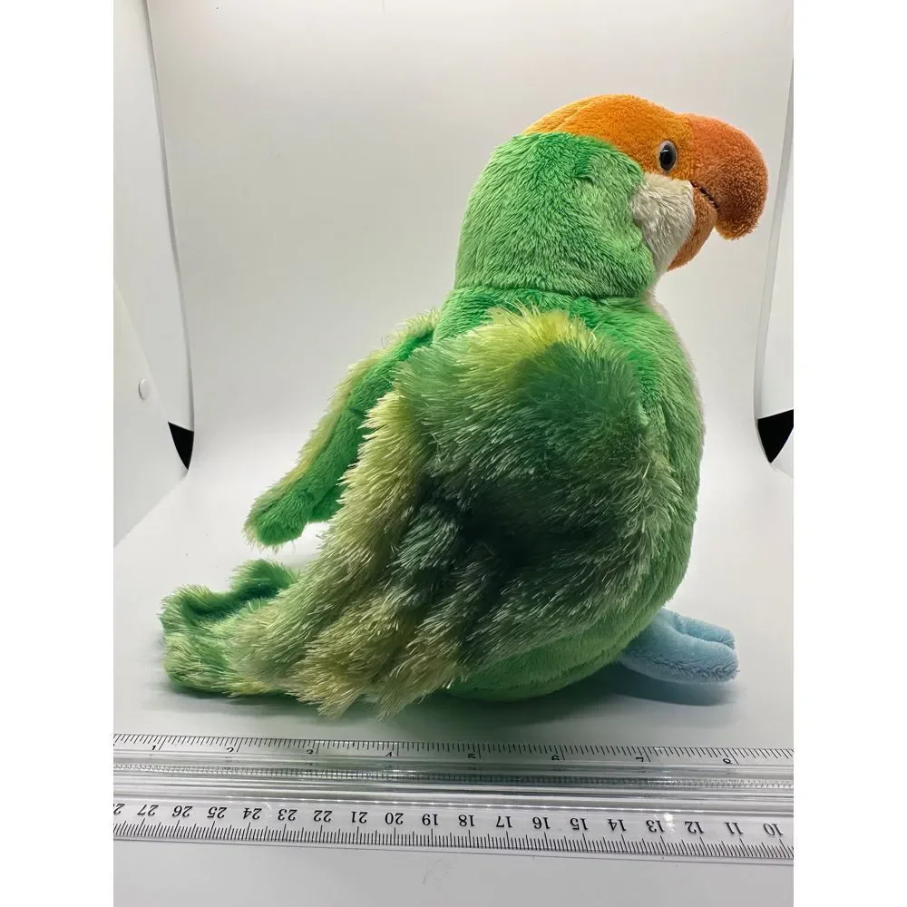 Ganz Webkinz Plush Stuffed Bird‎ Parakeet Green,Orange,Blue 8